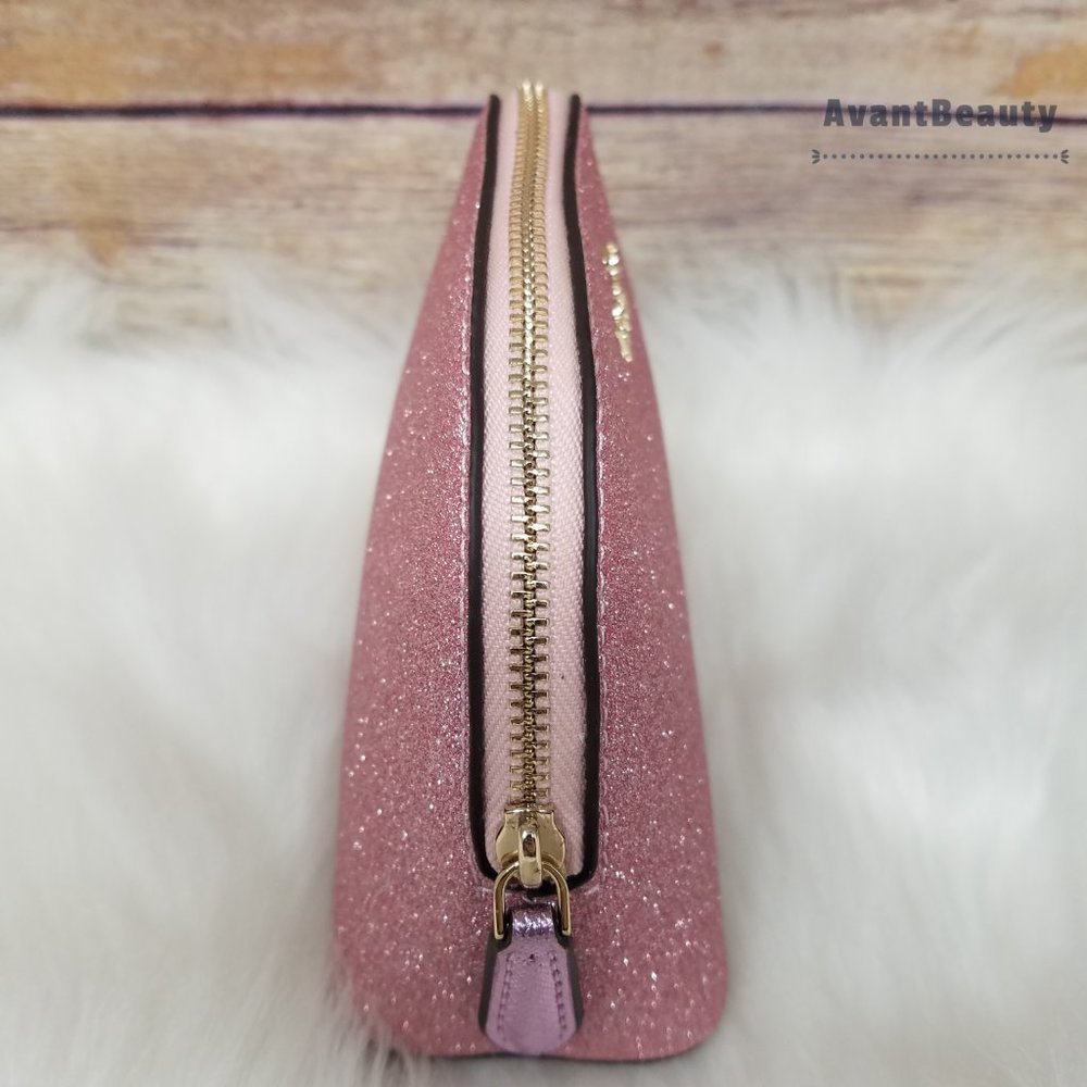 Kate Spade Small Lola Cosmetic Dome Rose PInk New - Picture 7 of 11